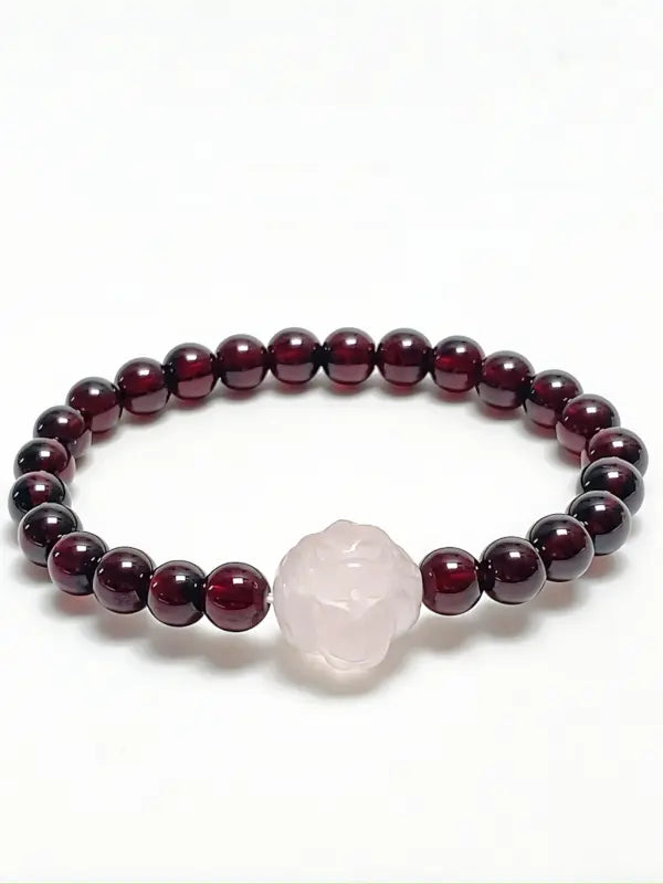 Garnet crystal bracelet Protecting Love