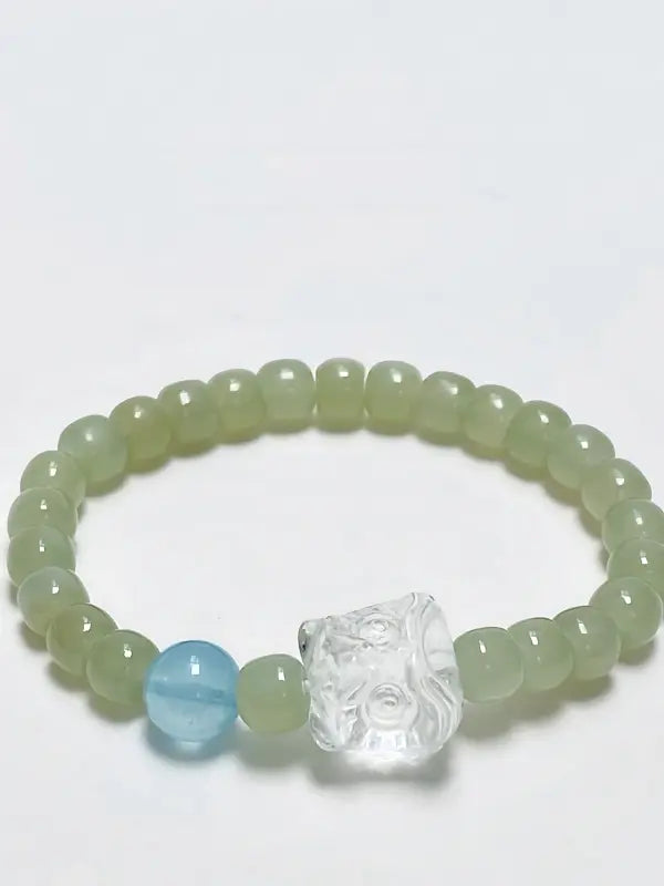 Guardian Lion Bracelet – Jade for Courage, Longevity & Good Fortune