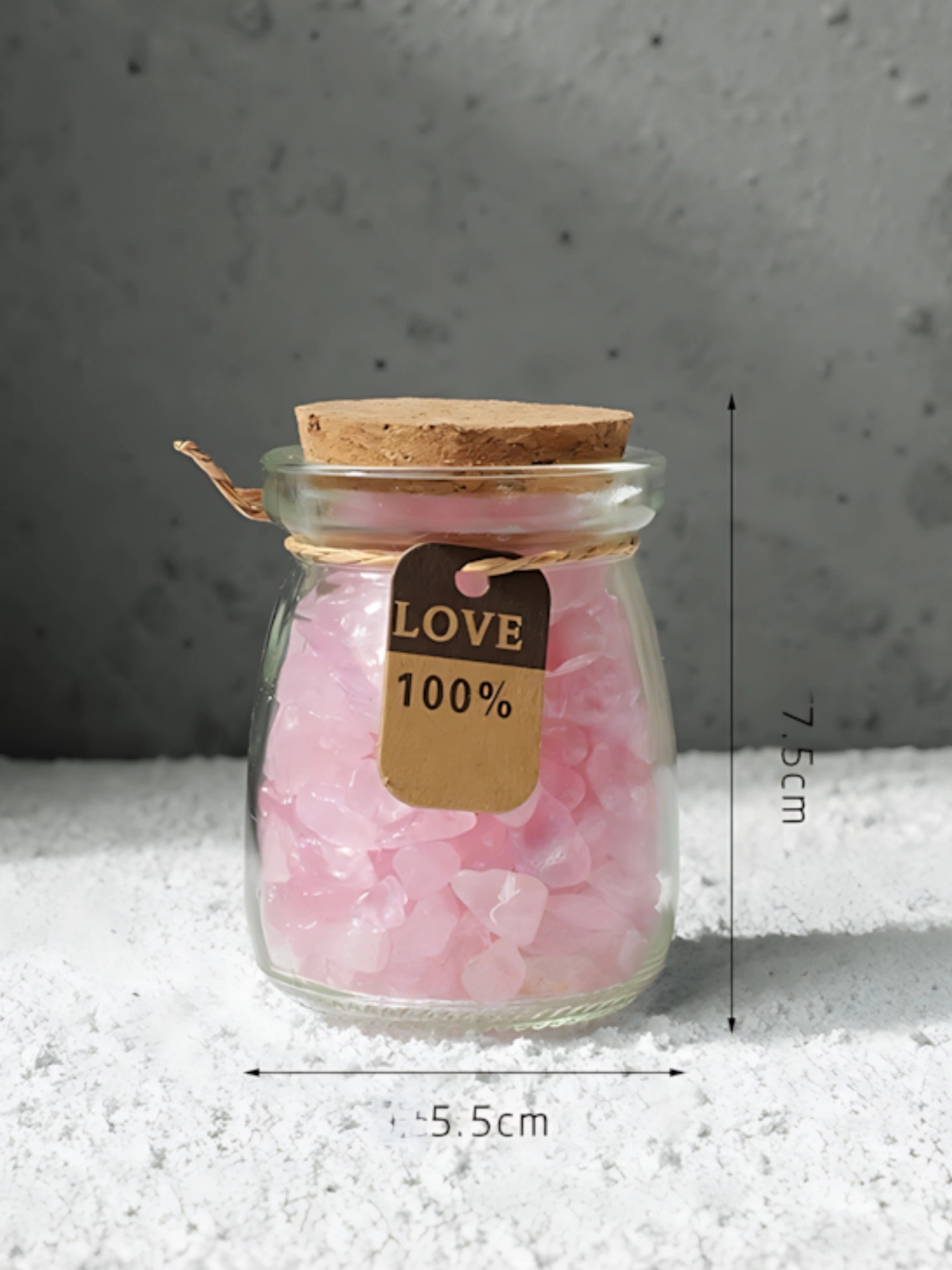 Natural Crystal Chips De-Magnetization Stone Wish Bottle