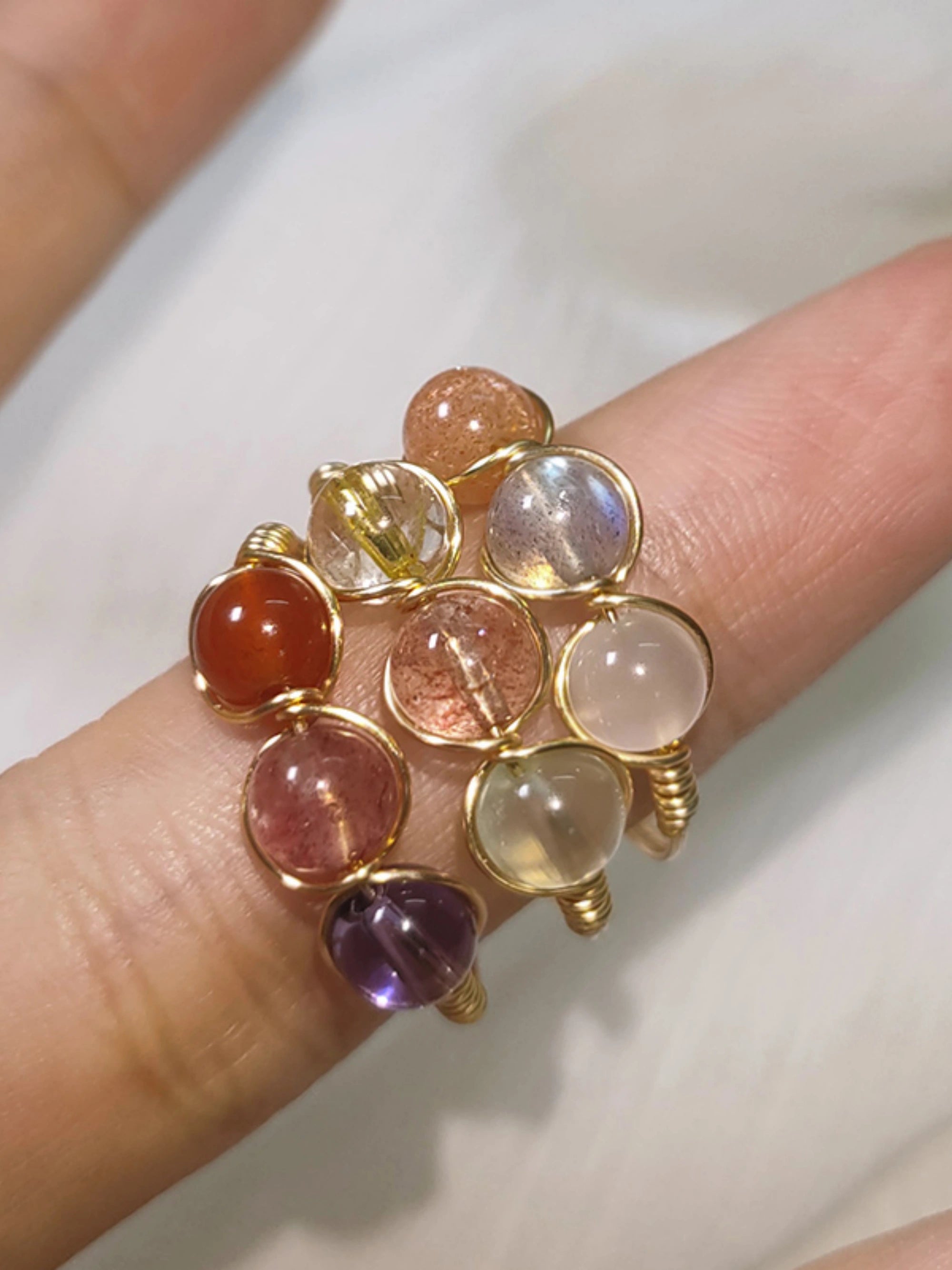 Design Crystal Tail Ring
