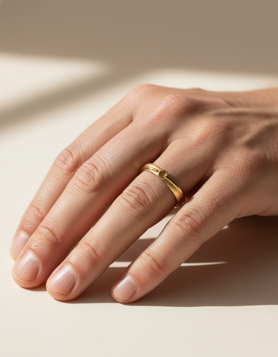 Converging Paths Promise Ring