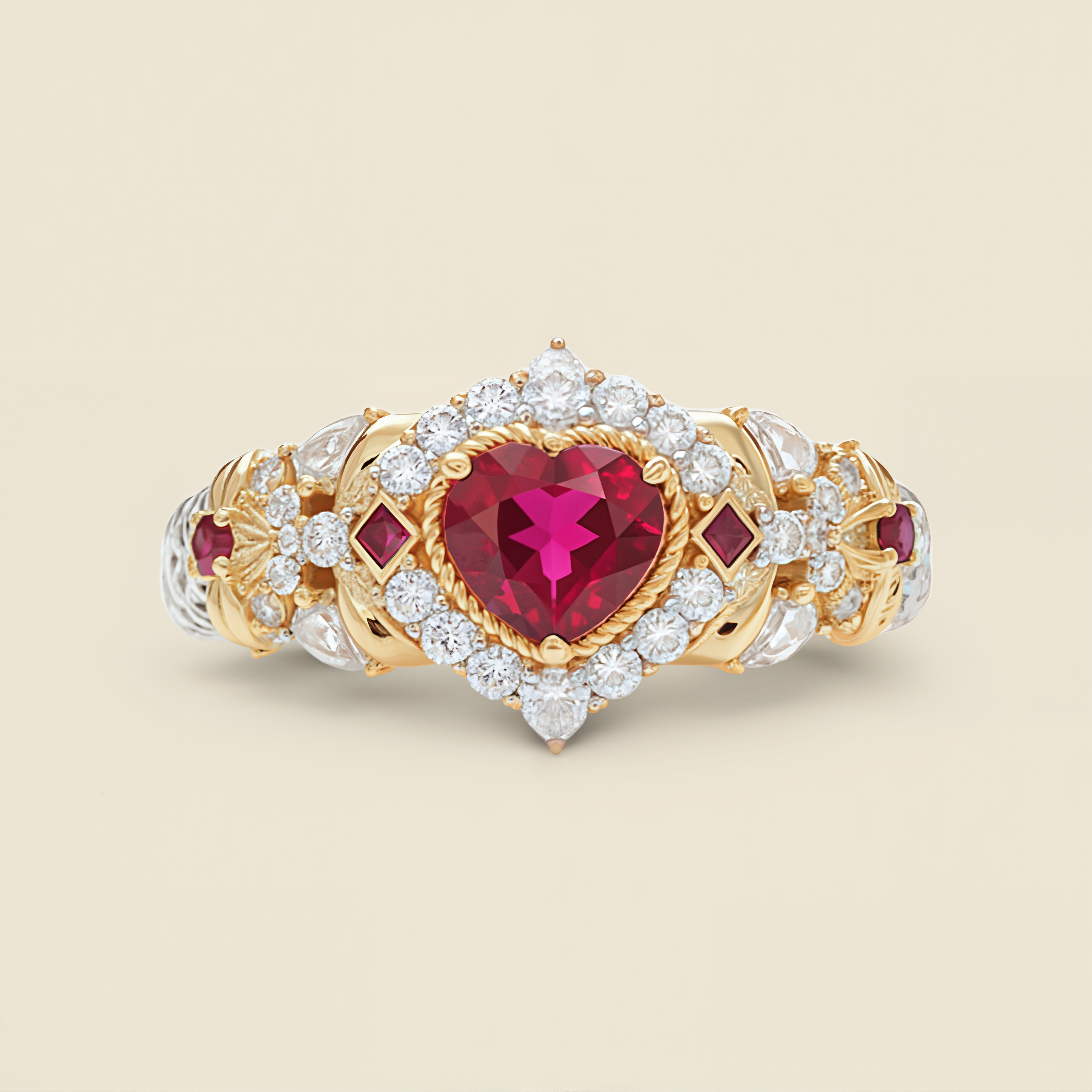 Queen¡¯s Crown Ruby & Diamond Ring