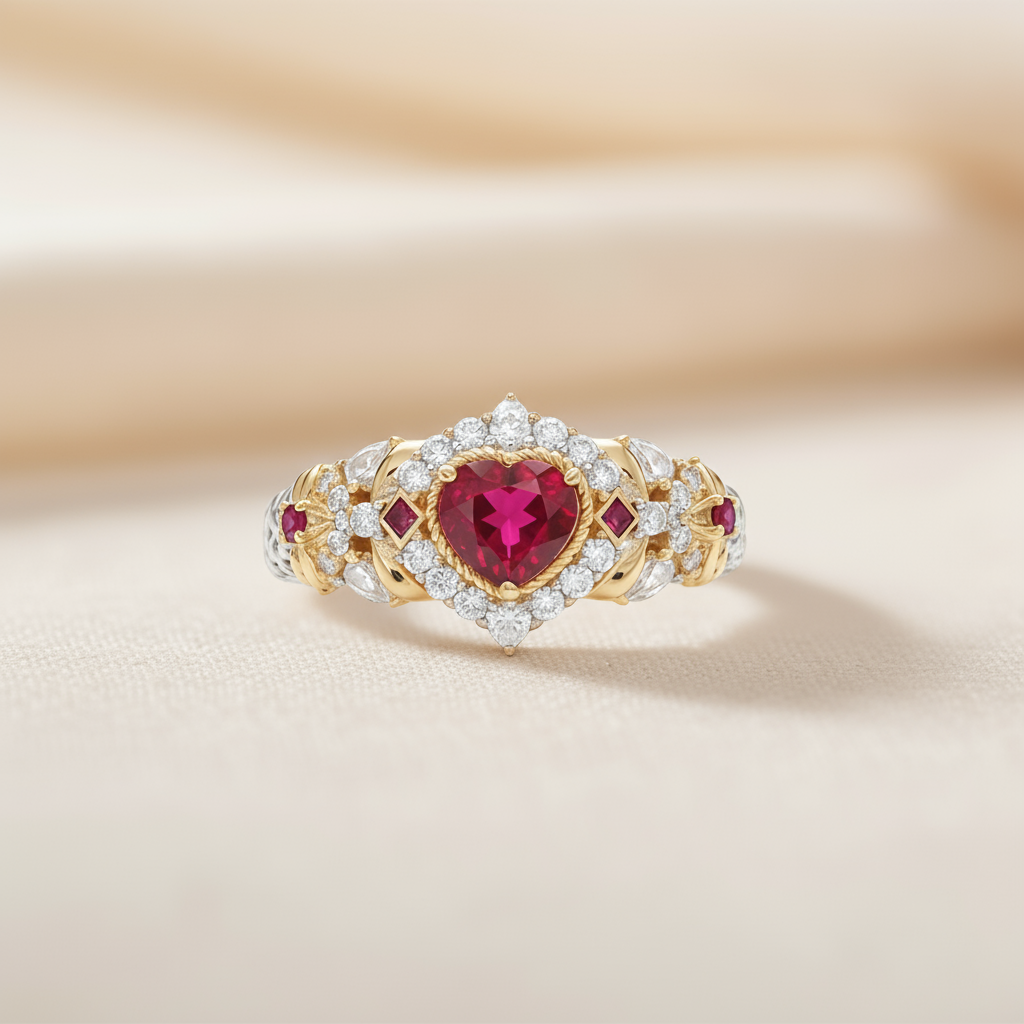 Queen¡¯s Crown Ruby & Diamond Ring
