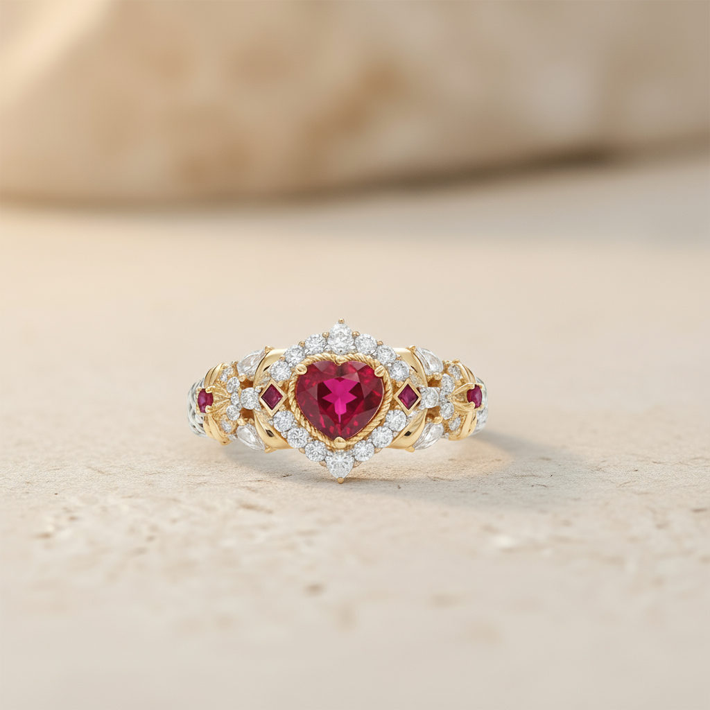 Queen¡¯s Crown Ruby & Diamond Ring